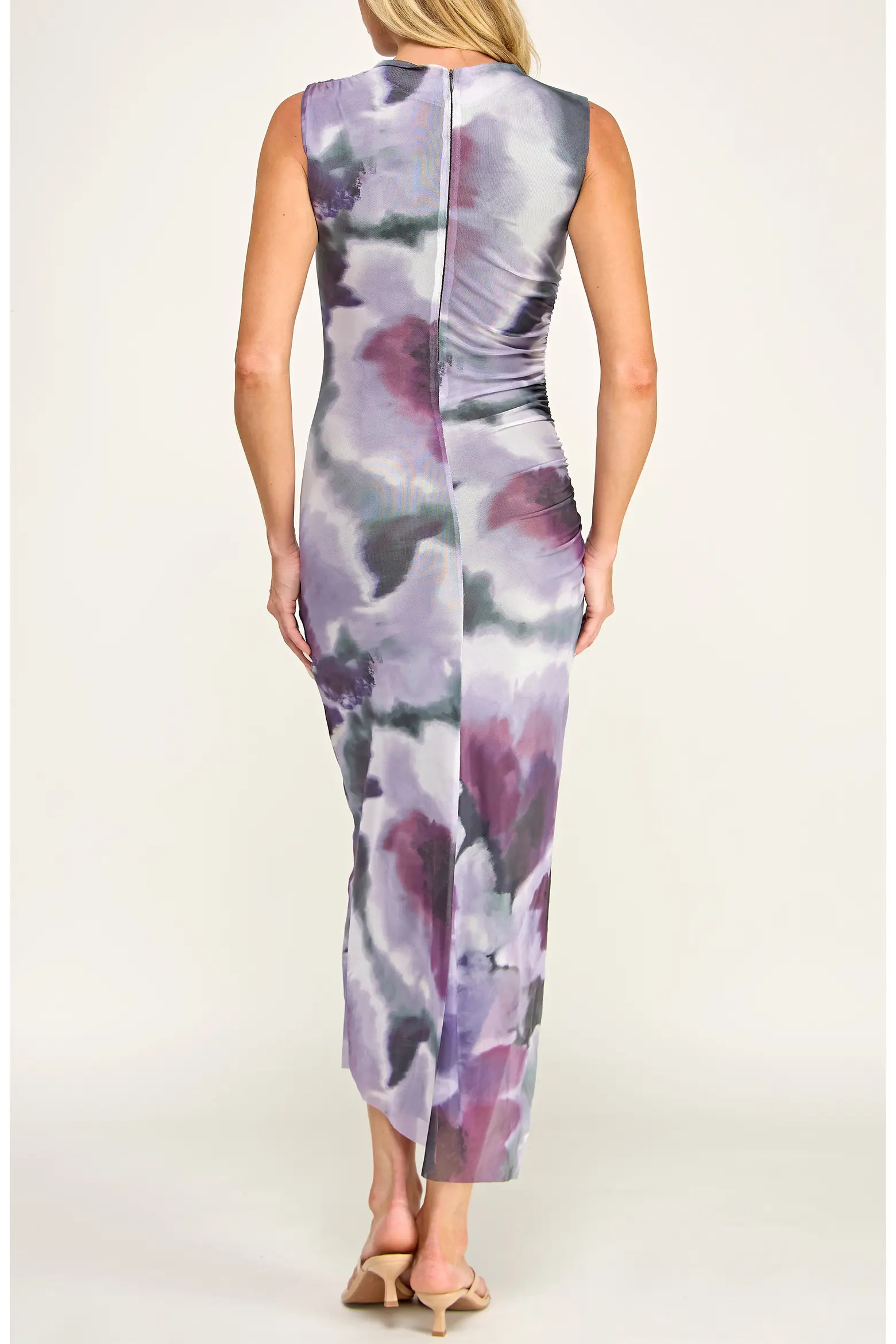 Floral Shirred Mesh Dress (Women) | Nordstrom | Nordstrom