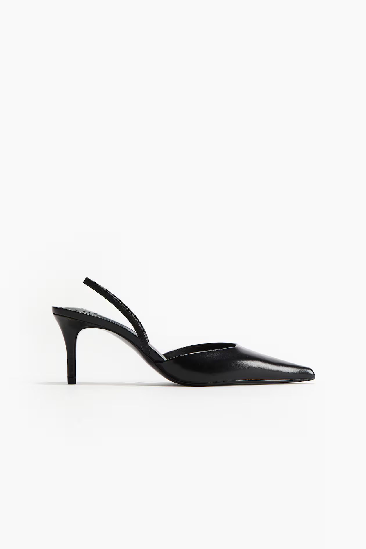 Slingback court shoes - High heel - Black - Ladies | H&M GB | H&M (UK, MY, IN, SG, PH, TW, HK)