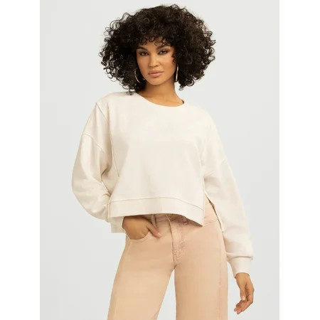 Jessica Simpson Women's Philomenia Knit Denim Pullover Top, Sizes XS-XL | Walmart (US)