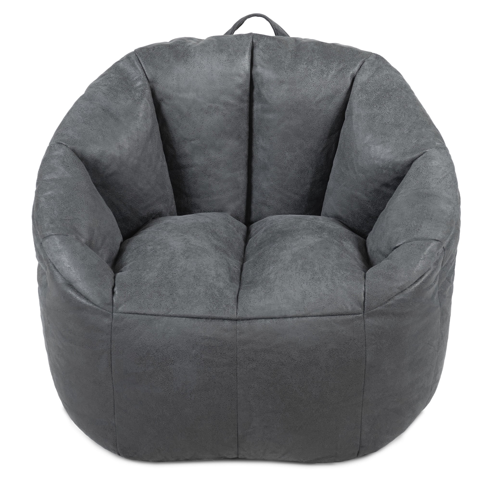 Big Joe Joey Large Bean Bag Chair in Shadow Gray Blazer, All Ages, Blazer with On-The-Go Handle | Walmart (US)