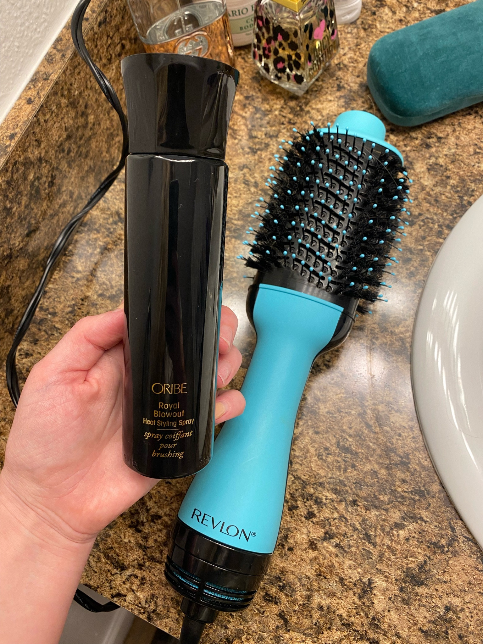 Best heat styling spray + smells heavenly 😍 oribe, oribe hair products, hair, hair care, hairspray, heat styling spray, spray, revlon, styling brush, nordstrom, amazon, amazon finds, amazon hair products, amazon hair essentials, sabic platform, 

#LTKtravel #LTKunder100 #LTKbeauty