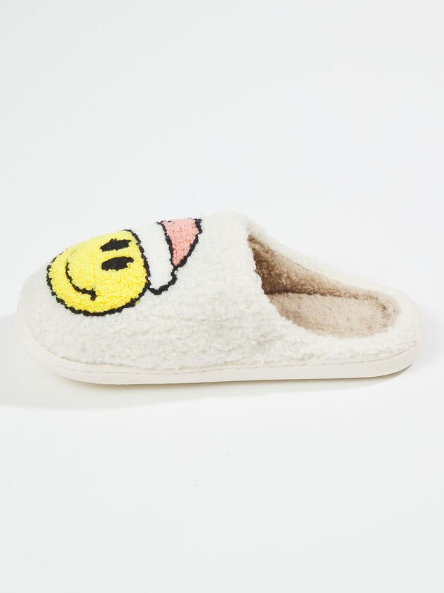 Santa Smiley Face Slippers | Altar'd State