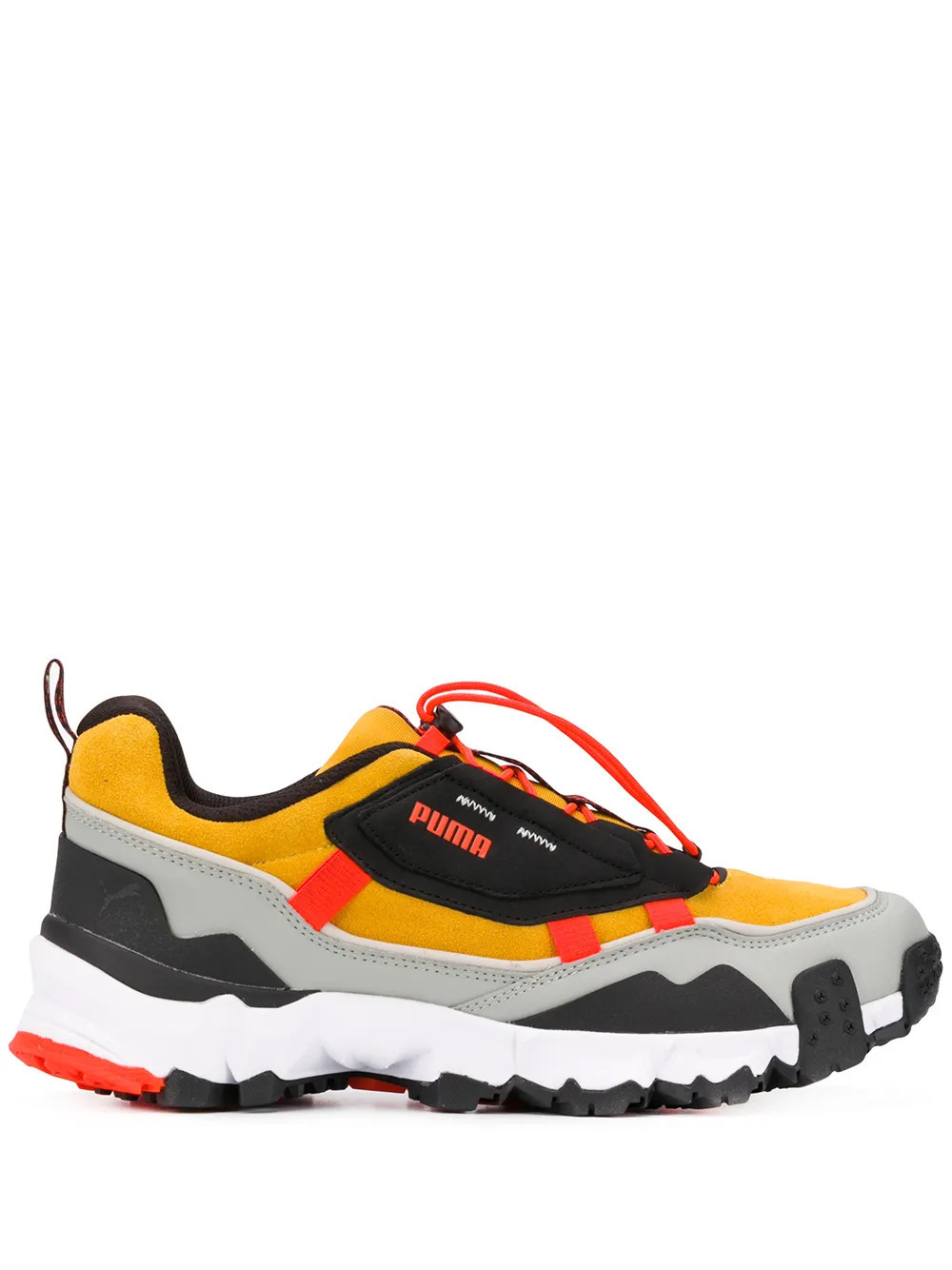 PUMA Trailfox colour-block sneakers - Yellow | Farfetch Global