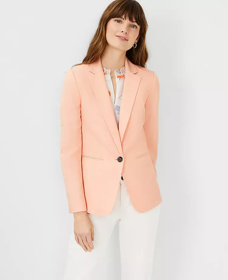 The Hutton Blazer in Twill | Ann Taylor | Ann Taylor (US)