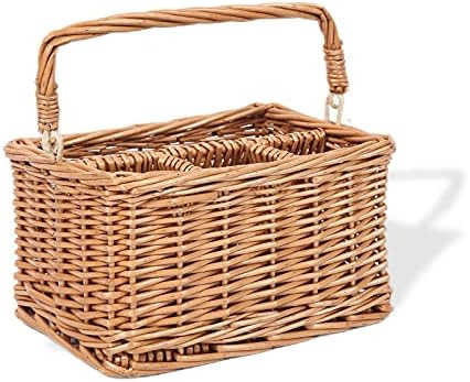 JJSQYLAN Wicker Utensil Caddy Cutlery Holder Flatware Caddy for Kitchen Dining Table, Restaurant,... | Amazon (US)