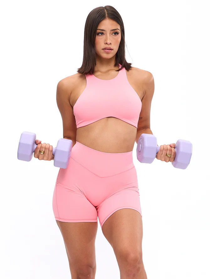 Curve Sports Bra - Guava | Buffbunny