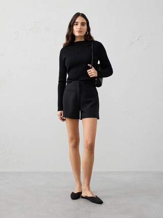 High-Rise Trouser Short | Banana Republic Factory