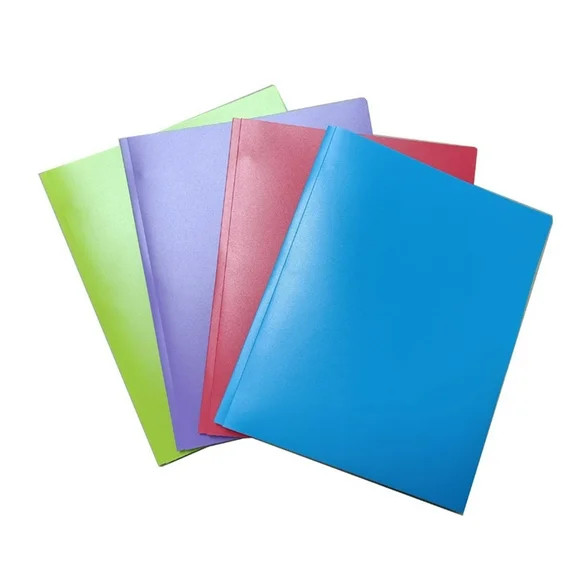 DJJGXAN Plastic Pockets Folders with Brads Folders with Pockets and Prongs 2-Pocket Folder with F... | Walmart (US)