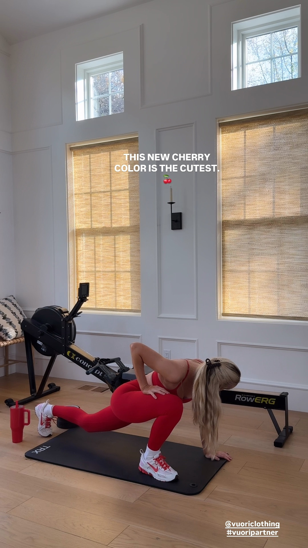 Loving these new cozy pieces from @vuoriclothing! #vuoripartner The Cherry color that just dropped is my FAVE! Wearing an XS in both the bra and the leggings. It’s the perfect red!

#liketkit @shopltk

#LTKmorningroutine #LTKActive #LTKHoliday