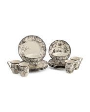 16pc Adeline Round Dinnerware Set | TJ Maxx