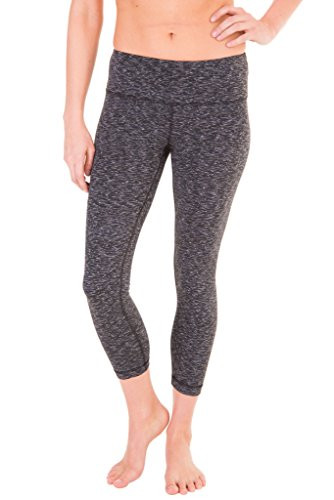 90 Degree By Reflex 22" Yoga Capris Black Grey Space Dye XS | Amazon (US)