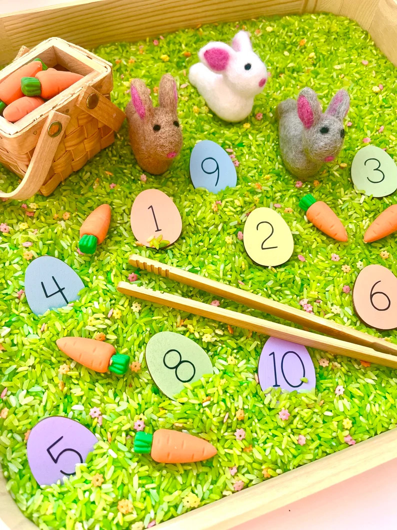 Easter Sensory Kit bunny Sensory Bin Filler Spring Sensory Bin Filler Nature Theme Play Montessor... | Etsy (US)