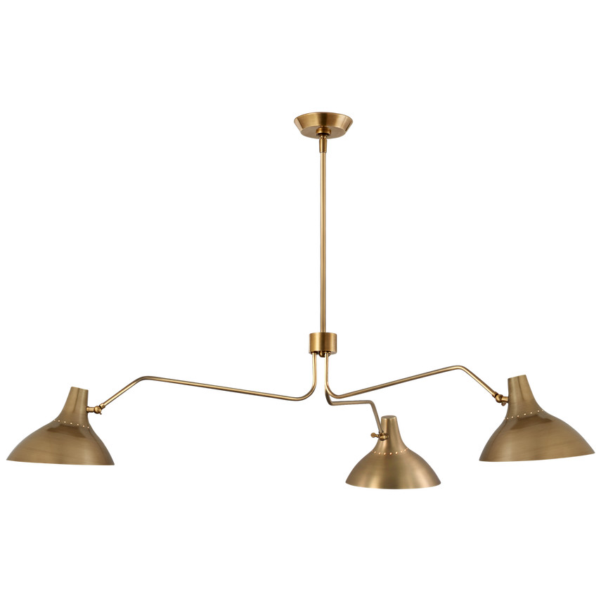 Charlton Large Triple Arm Chandelier | Visual Comfort