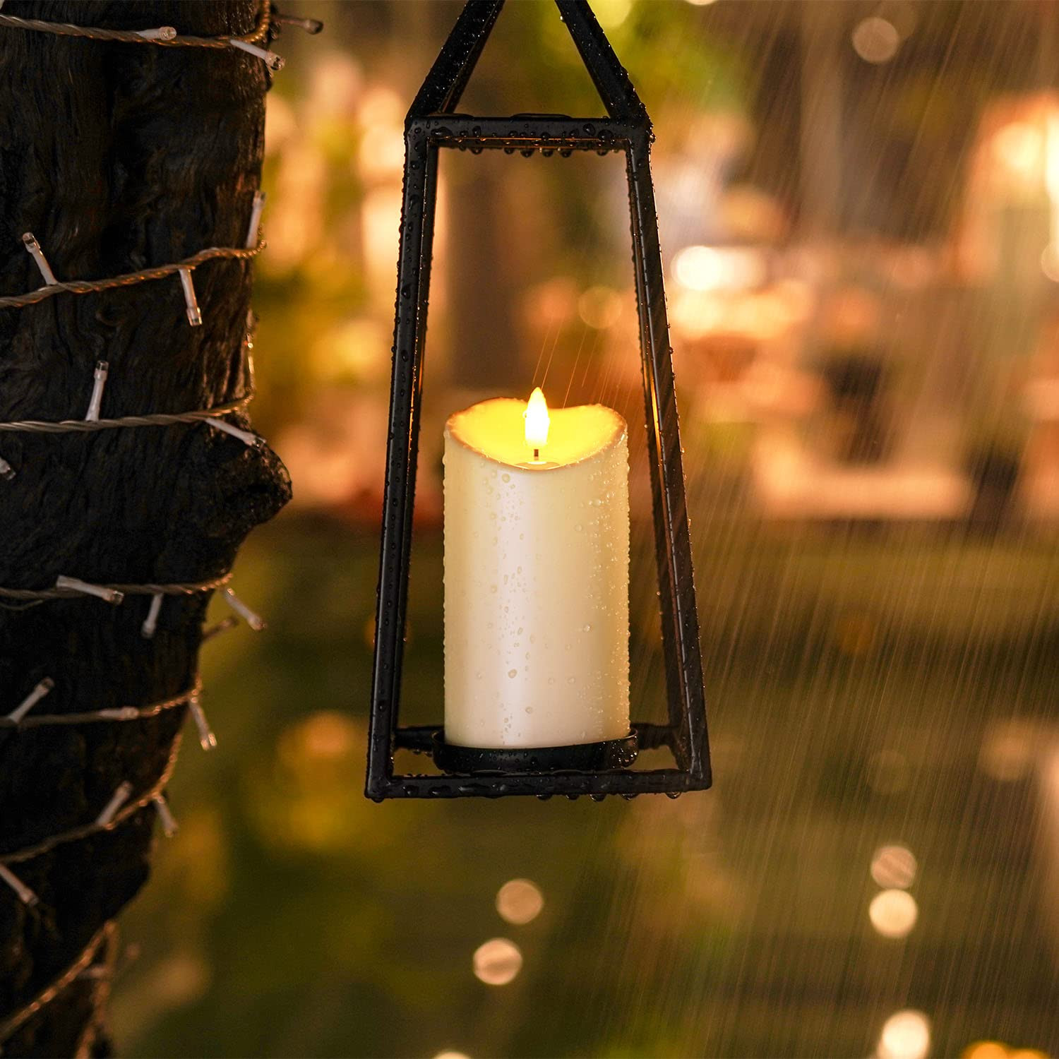 Homemory 6"x3" Outdoor Waterproof Flameless Candles, LED Candles, Battery Operated Candles with R... | Amazon (US)