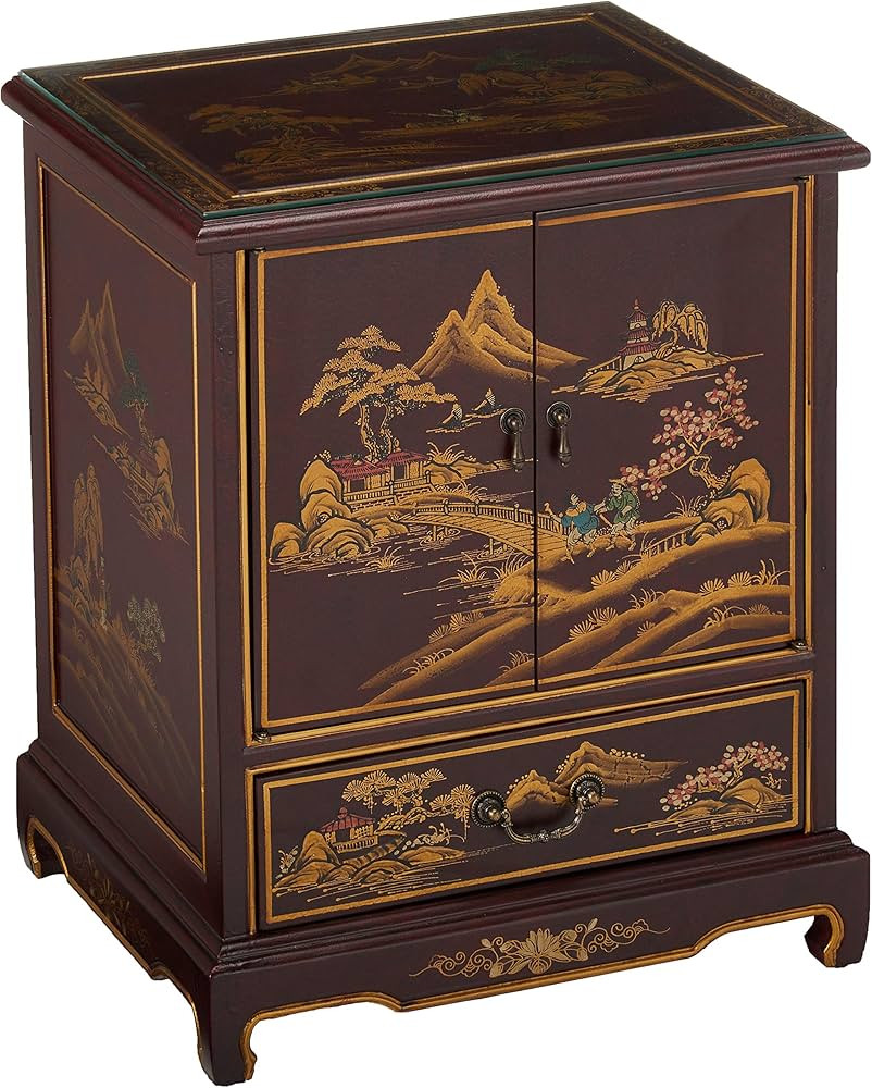 Red Lantern Hand Crafted Artisanal Japanese End Table | Amazon (US)