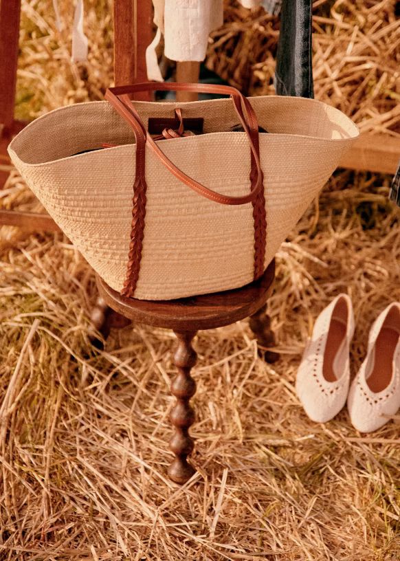 Félicie Basket - Natural - Raffia - Sézane | Sezane Paris