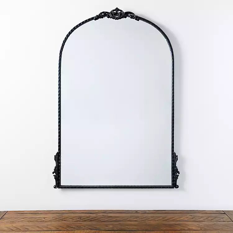 New!Black Ornate Antique Carved Mirror, 25.8x37 in. | Kirkland's Home