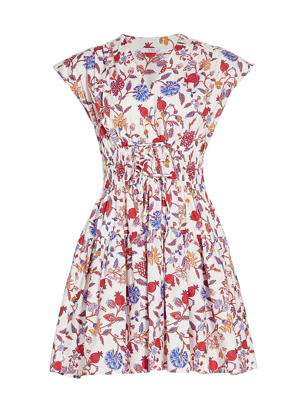 Derek Lam 10 Crosby Tora Floral Cap-Sleeve Minidress | Saks Fifth Avenue