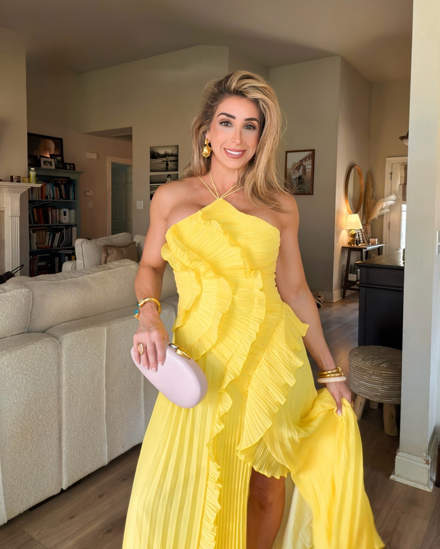 This yellow!👏🏼☀️ I felt like a million bucks in this event dress. Such beautiful ruffle detailing. @Chicwish 

Summer wedding guest dresses, formal event dresses, special event dress

#LTKgrwm #LTKOver40 #LTKootd