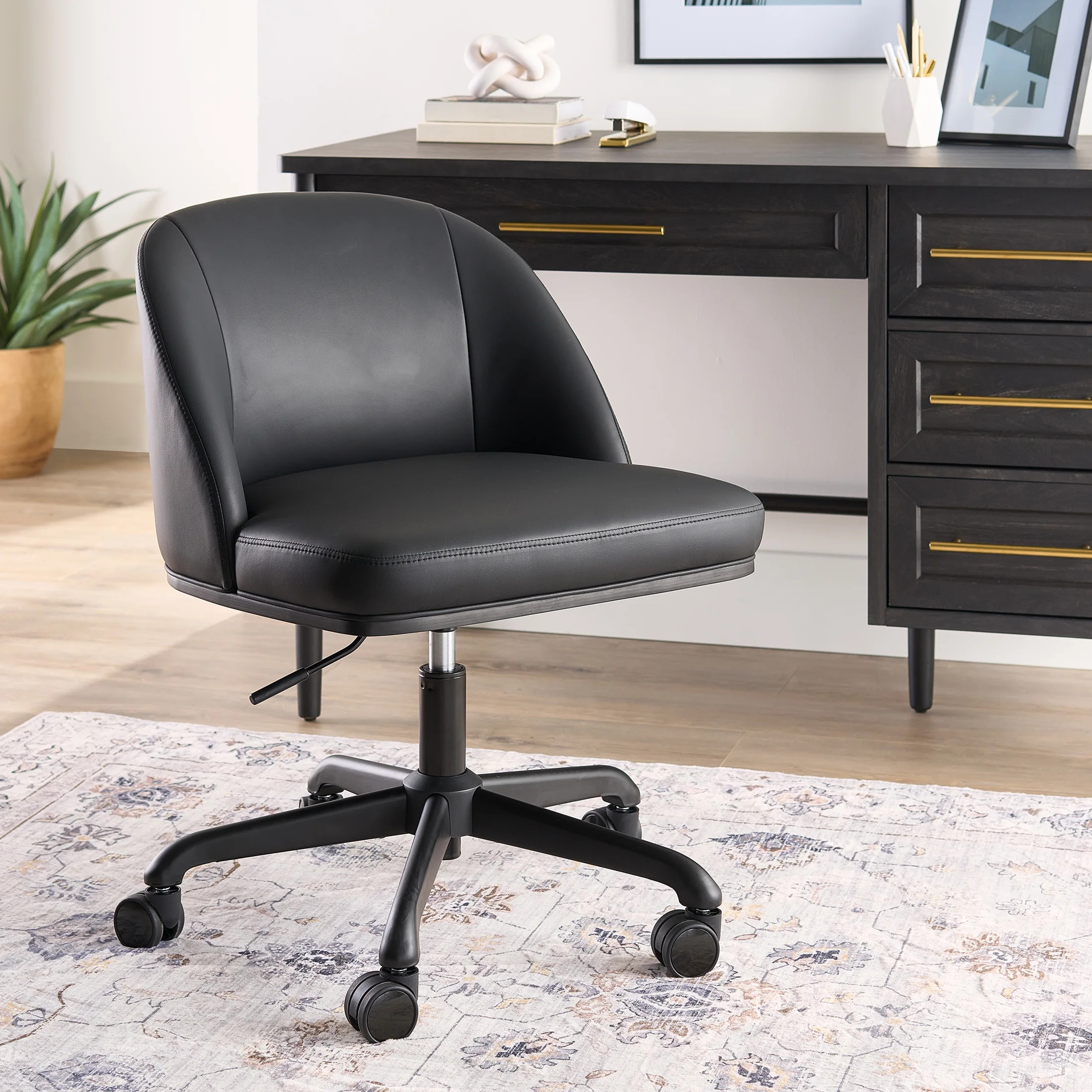 Better Homes & Gardens Oaklee Office Chair, Black and Charcoal Finish | Walmart (US)