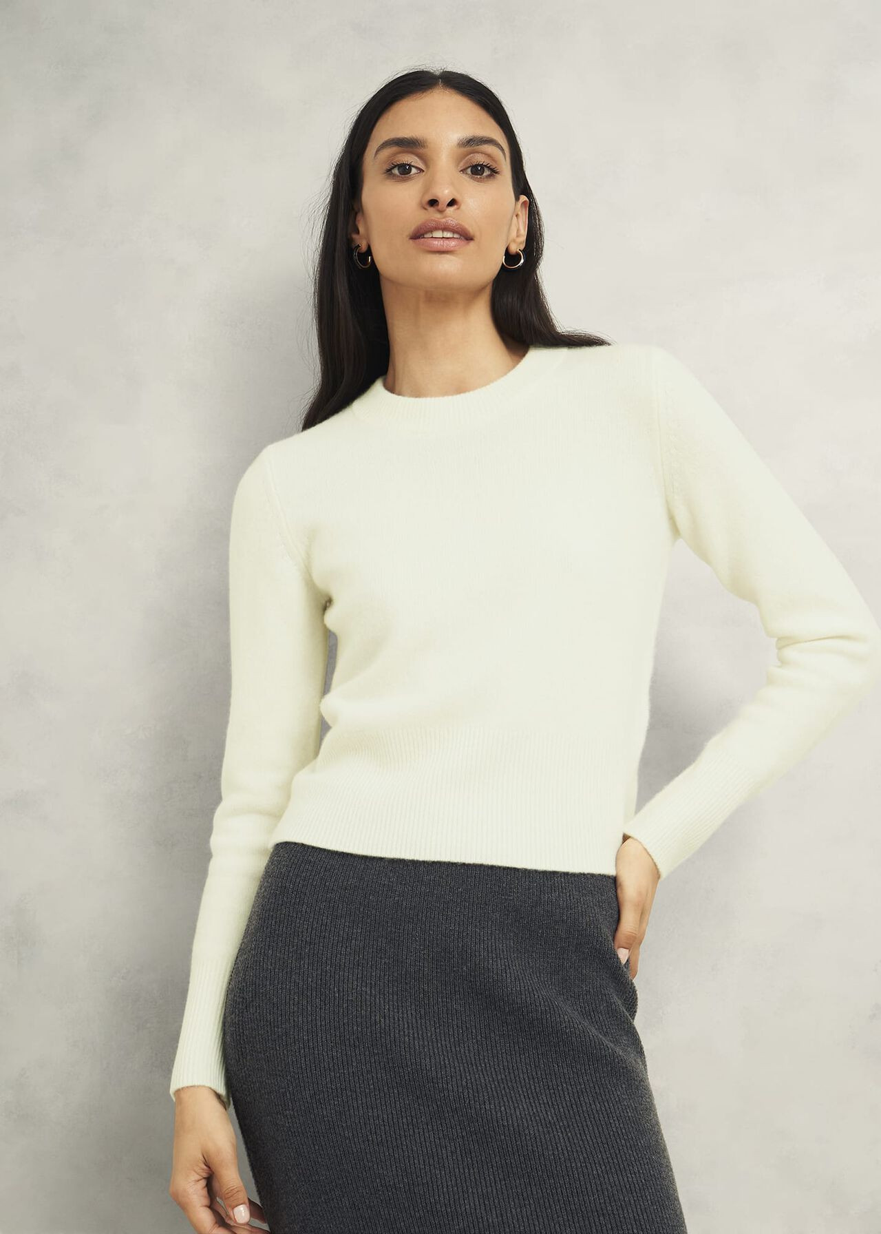 Hoghton Brushed Cashmere Jumper | Hobbs UK | | Hobbs
