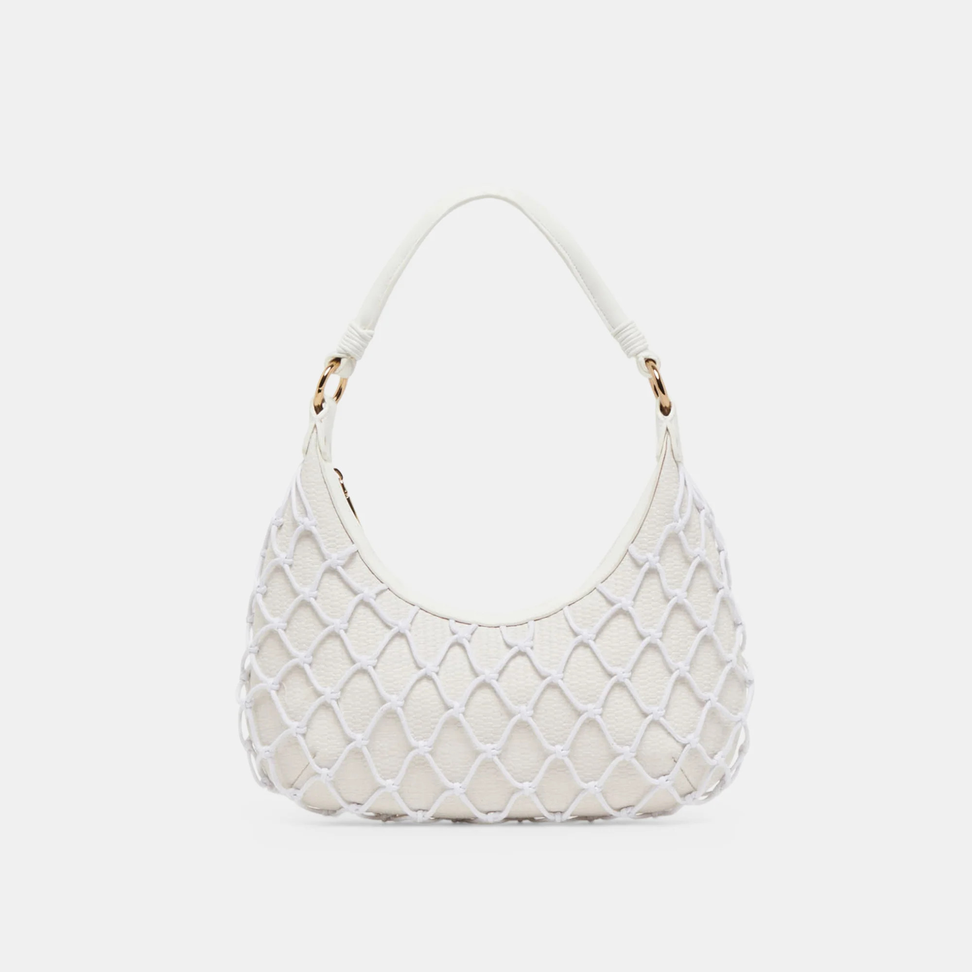 POSITANO SHOULDER BAG WHITE RAFFIA | DolceVita.com