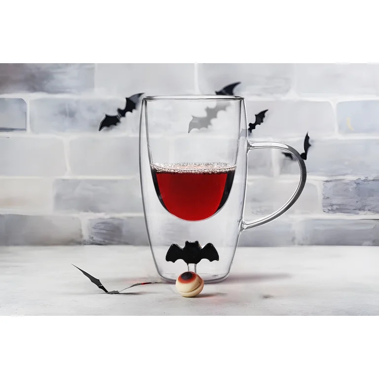 Way to Celebrate Coffee Glass Mug Bat | Walmart (US)