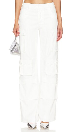 Olympia Baggy Cargo Pants in Off White | Revolve Clothing (Global)