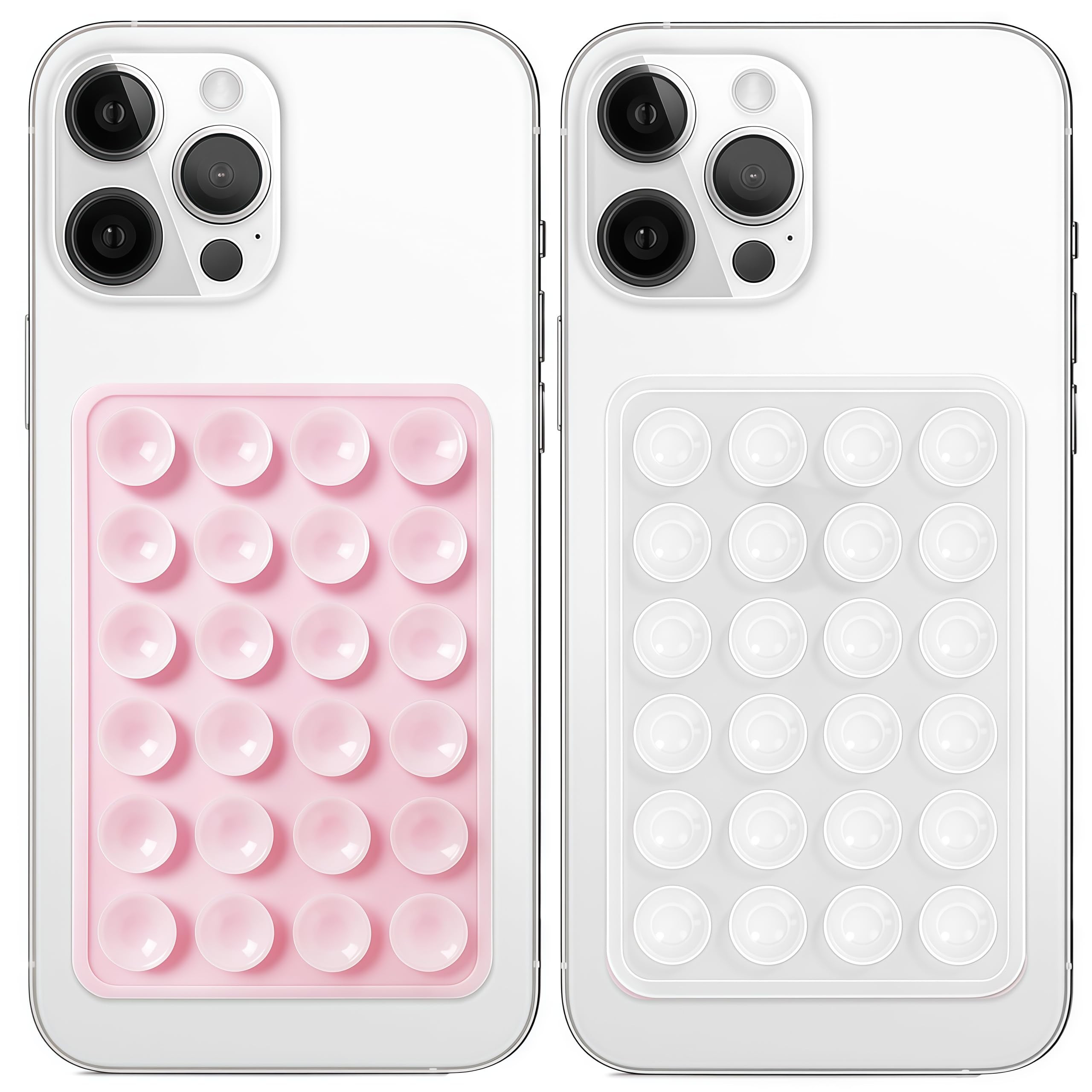 2 Pack Silicone Suction Phone Case Mount, Non Slip Sticky Grip, Silicon Adhesive Suction Cup Moun... | Amazon (US)