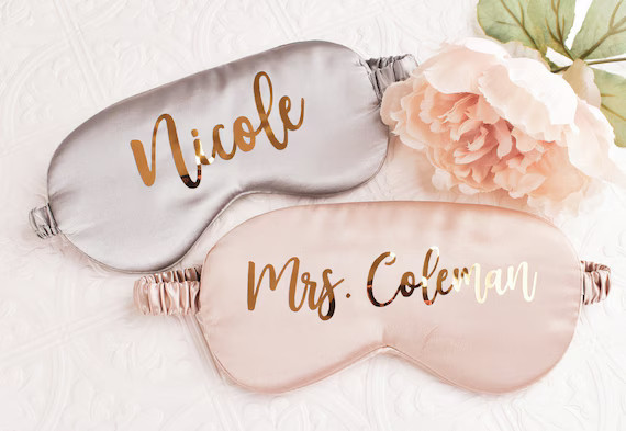Custom Eye Mask - Personalized Sleep Mask - Personalized Satin Eye Mask  Bachelorette Party Gift ... | Etsy (US)