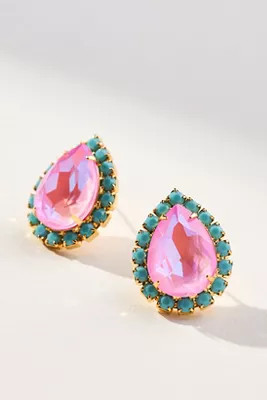 The Pink Reef Pear Stud Earrings | Anthropologie (US)