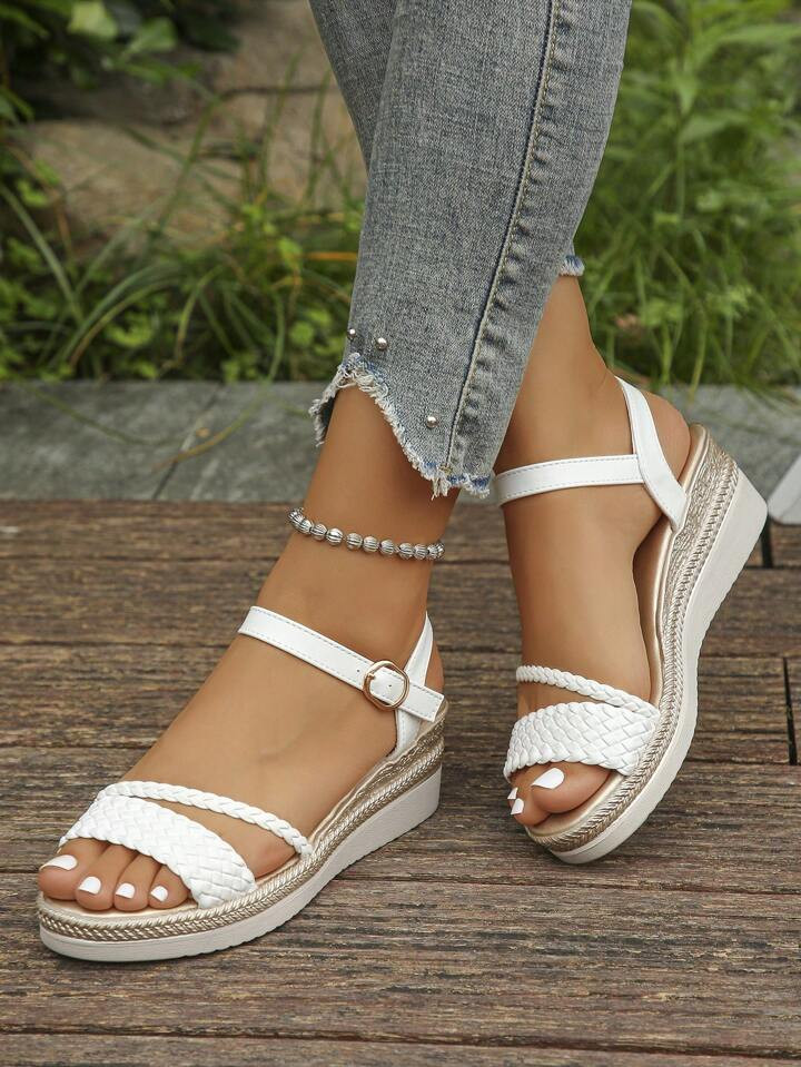 $18.90$25.20-25%Pay now or in 4 payments of $4.72 Women's Platform Sandals, Fashion Round Toe Cla... | SHEIN