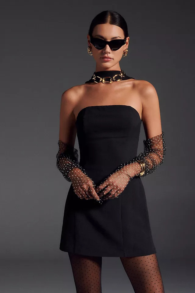 Maeve Strapless Slim Mini Dress | Anthropologie (US)