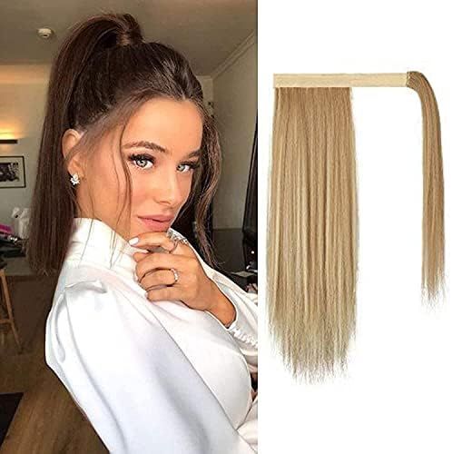 BARSDAR Clip in Ponytail Hair Extensions, 14 inch Short Straight Ponytail Extension Wrap-around Natu | Amazon (US)