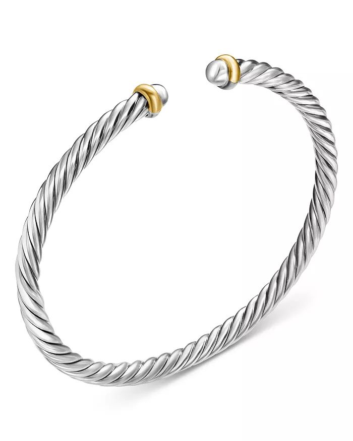 Sterling Silver & 14K Yellow Gold Cable Flex Bracelet | Bloomingdale's (US)