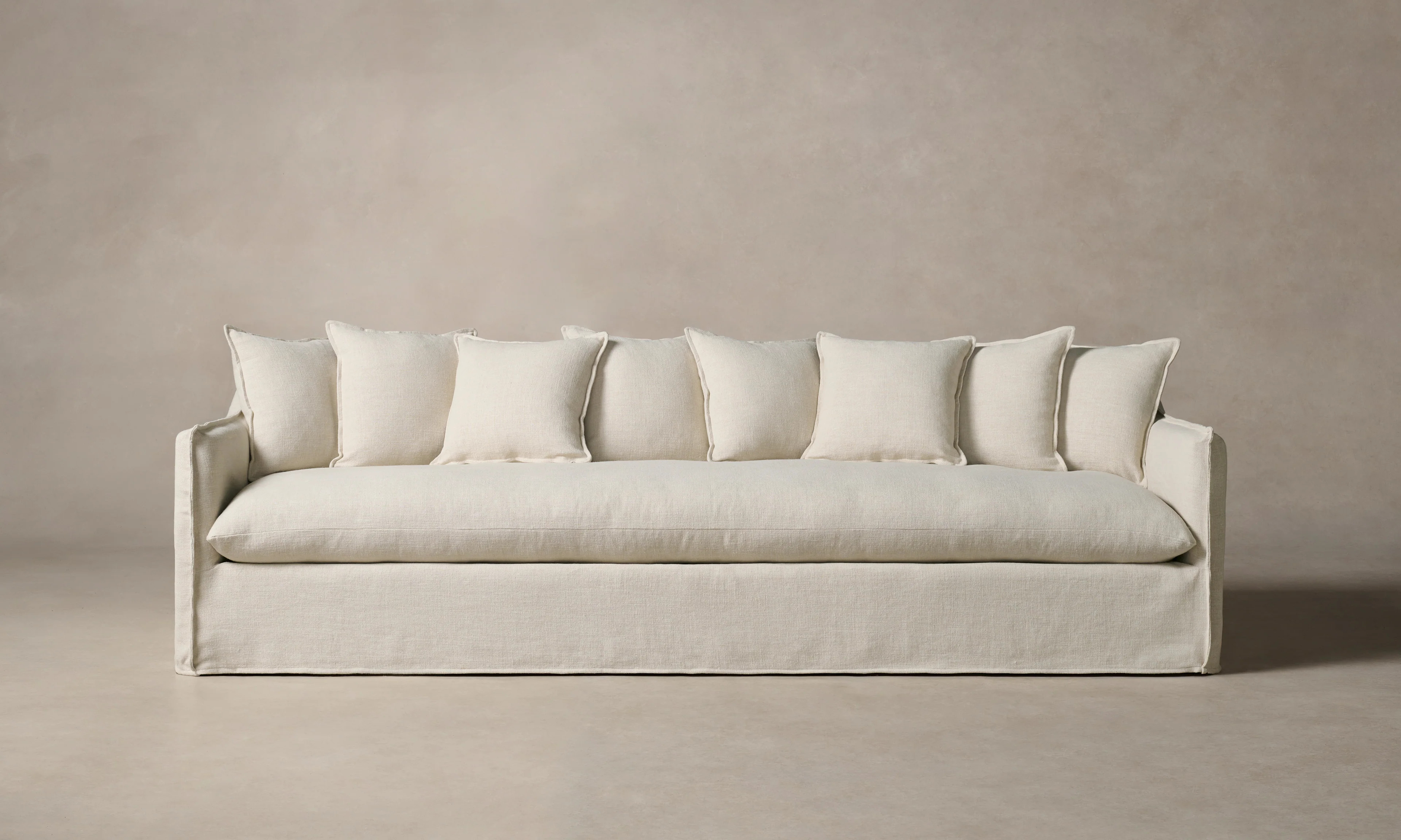 The Dune Sofa - Belgian Linen Alder | Maiden Home