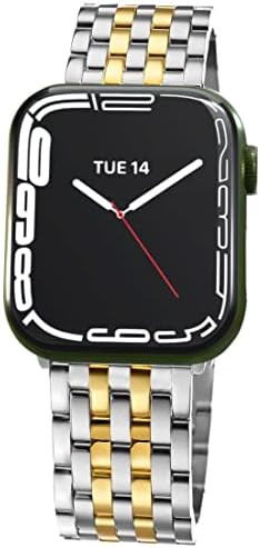 Seven-link Watch Band for Apple Watch Series 11, 10, 9, 8, 7, 6, 5, 4, 3, 2, 1 and SE 3/2/1 for W... | Amazon (US)