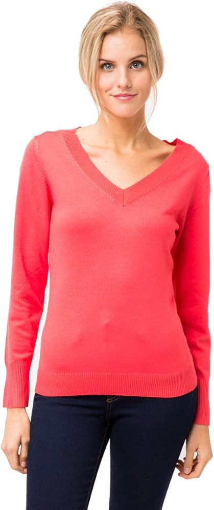 The Simpli Soft Knit Pullover Sweater - V-Neck Casual Long Sleeve | Amazon (US)