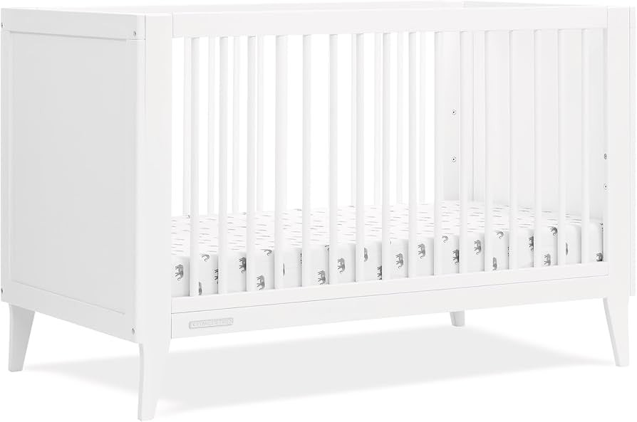 Delta Children Ollie 4-in-1 Convertible Crib - Greenguard Gold Certified, Bianca White | Amazon (US)
