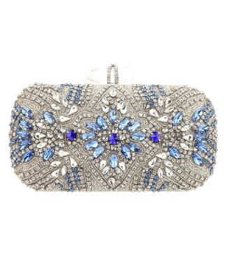 Women's Crystal Embellished Minaudiere - Silver Tone | Macy's
