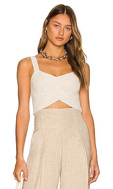 Cult Gaia Brieann Top in Off White from Revolve.com | Revolve Clothing (Global)