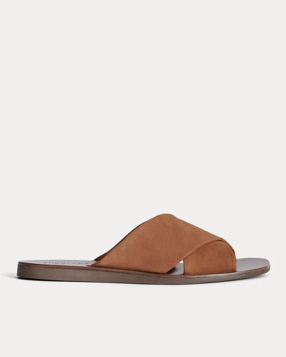 Everlane Day Crossover Sandal | Saddle Brown Suede | 10.5 | Everlane