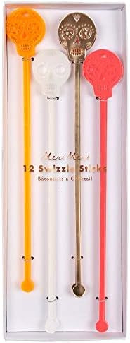 Meri Meri Sugar Skull Acrylic Swizzle Sticks | Amazon (US)
