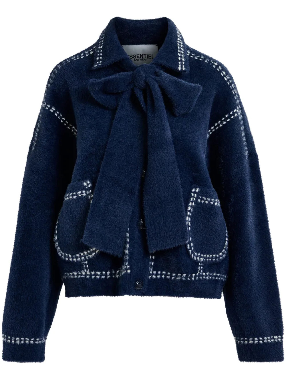Essentiel Antwerp Hoops Cardigan | Blue | FARFETCH | Farfetch Global