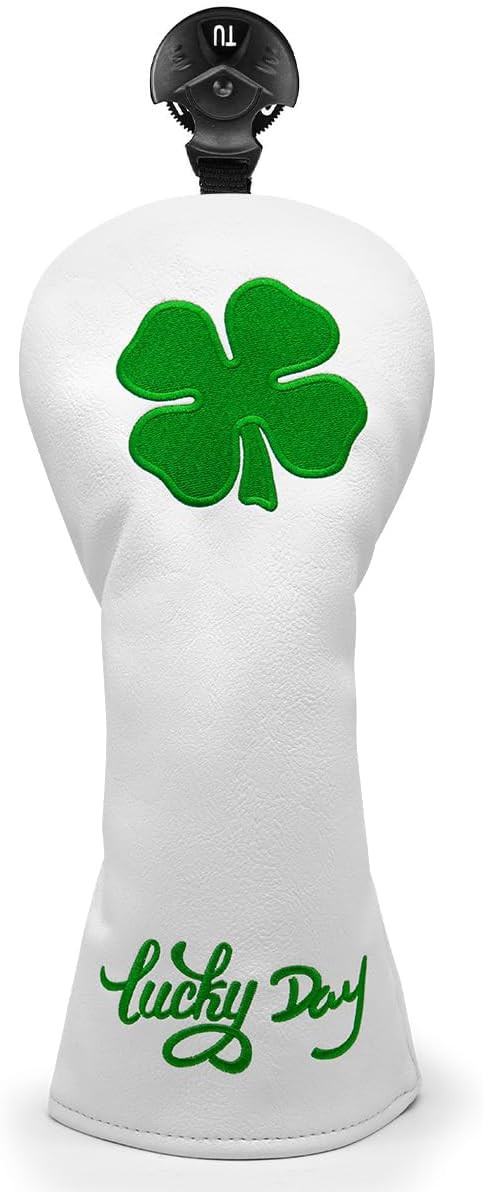 Montela Golf Club Covers Lucky Clover Golf Driver Covers Fairway Wood Head Cover Hybrid Headcover... | Amazon (US)