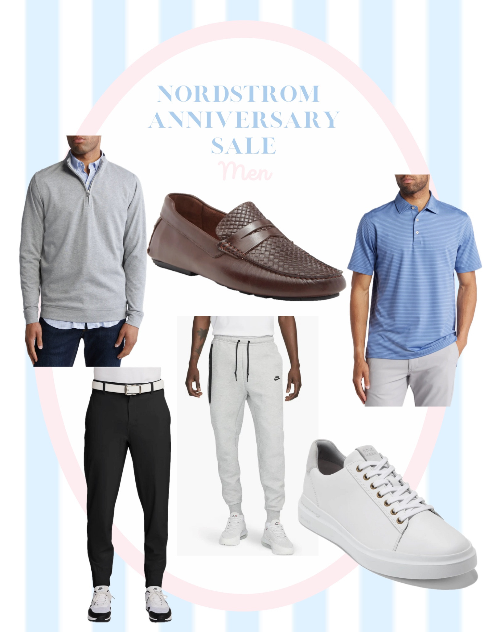 My Nordstrom Anniversary Sale men’s clothing favorites!

Some highlights:
Lots of Peter Millar is included in the Sale! This quarter zip (love the grey one!) and this polo are wardrobe staples!

Dillan has & loves these Nike Golf Dri-FIT golf pants - they come in black and dark grey!

These Cole Haan sneakers in white are sooo good - obsessed!

#LTKSaleAlert #LTKxNSale #LTKMens
