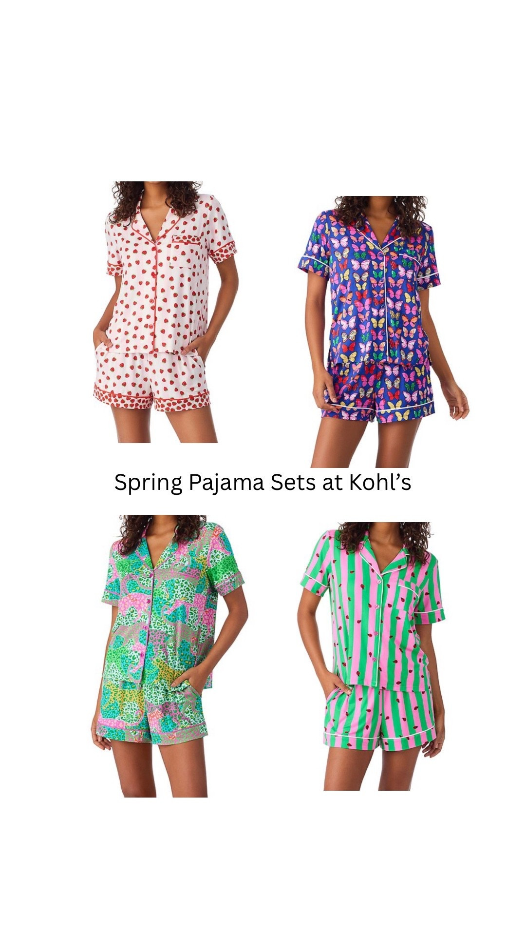 Cute pajamas short sets for spring at Kohl’s! Use code GOSHOP15 at checkout 

#LTKmomlife #LTKSeasonal #LTKmorningroutine