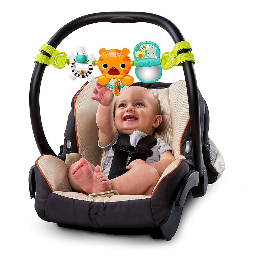 Bright Starts Take Along Musical Carrier Baby Activity Toy Bar, Hanging Car Seat Toy, 4 Fun Melod... | Amazon (US)