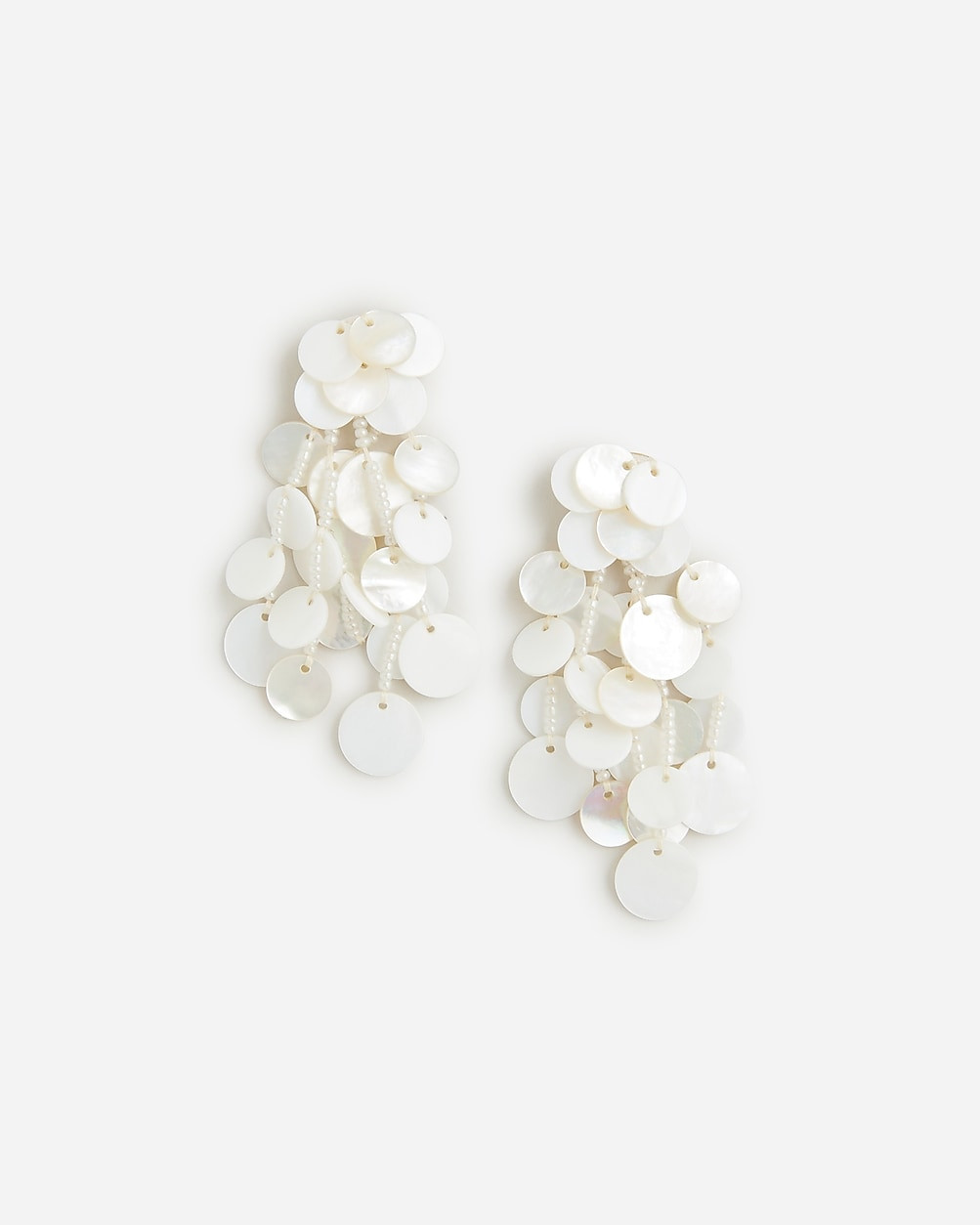 Mother-of-pearl waterfall earrings | J. Crew US