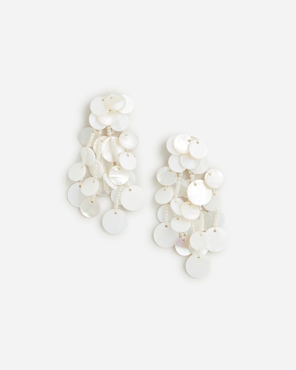 Mother-of-pearl waterfall earrings | J.Crew US